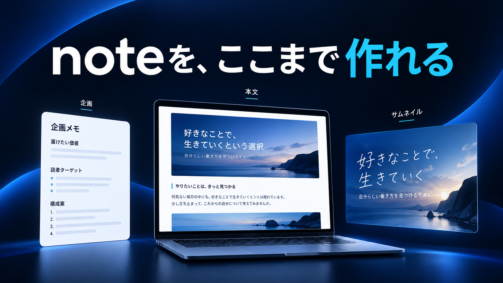 noteを、ここまで作れる